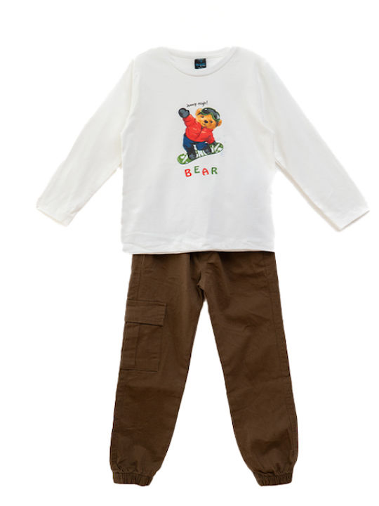 Restart Kids Set with Pants & Jacket Winter 3pcs beige