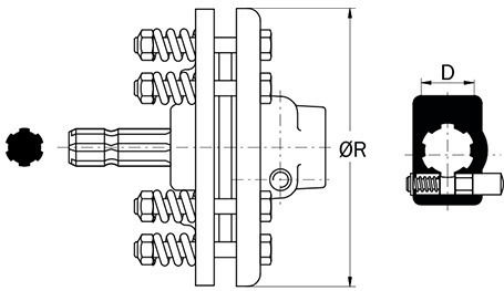 Shaft Clutch 0861 Lfm1 1-3/8 Z6 A-th R.180 Binacchi