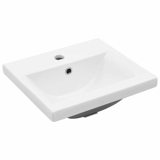 vidaXL Waschtisch mit Waschbecken & Spiegel L42xB18xH39cm Coffee