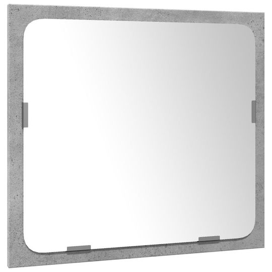 vidaXL Countertop with Sink & Mirror L42xW18xH39cm Gray