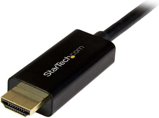 StarTech Cable DisplayPort male - HDMI male 3m Μαύρο (DP2HDMM3MB)