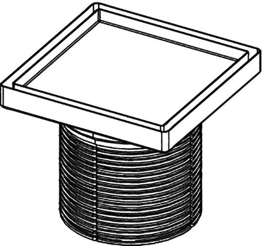Tece Oțel inoxidabil Grătar pardoseală cu Dimensiune 15x15cm