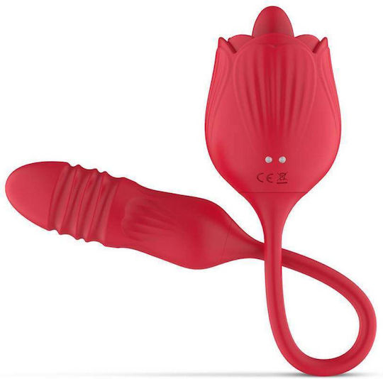 Teazers Vibrator With Thrusting Dildo For Her Двойна Вибратор 3.5см Розов
