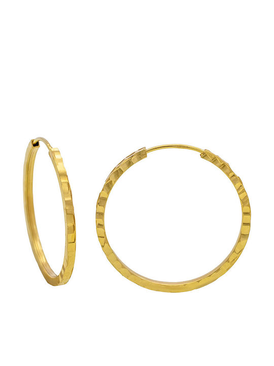 Savvas Design Κρίκοι από Χρυσό 14Κ Savvas Design Κρίκοι από Χρυσό 14Κ