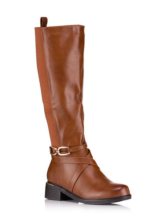 Chc Shoes Leather Women's Boots Brown