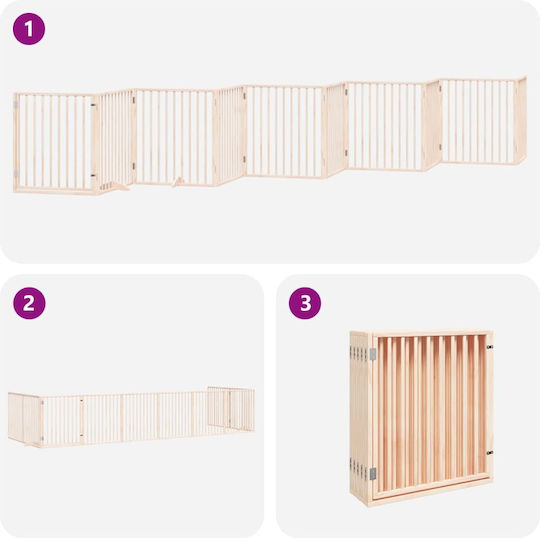 vidaXL Divider Dog in White Color 800 x 90cm