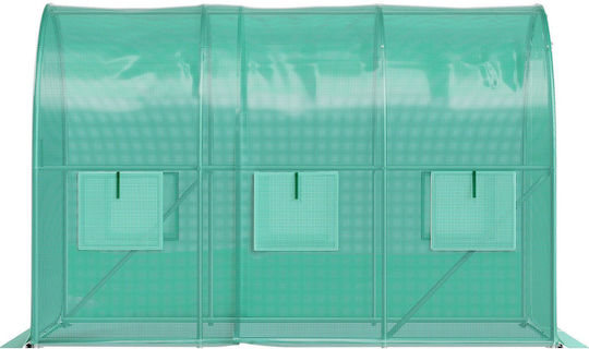 Vevor YDSDWSL1077FTKHD5V0 Greenhouse Tunnel with Metal Frame 4.5x2x2m