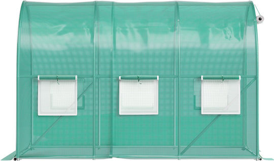 Vevor YDSDWSL1077FTKHD5V0 Greenhouse Tunnel with Metal Frame 4.5x2x2m