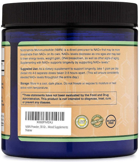 Double Wood NMN Nicotinamide Mononucleotide Besondere Nahrungsergänzungsmittel für die Gesundheit der Knochen 30gr