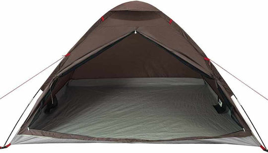 vidaXL Camping Tent Igloo Brown for 4 People