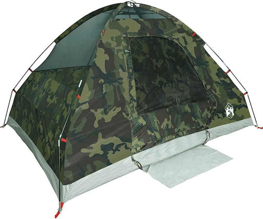 vidaXL Къмпинг сцени Igloo Зеленa за 6 човека