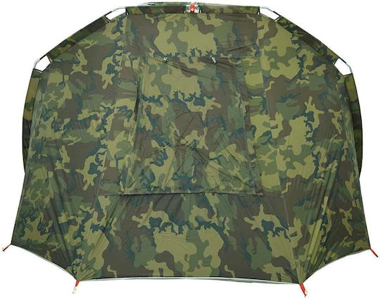 vidaXL Camping Tent Tunnel Green for 4 People