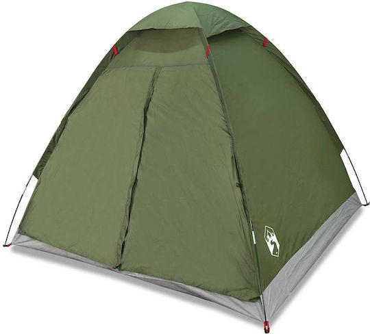 vidaXL Camping Tent Green for 2 People