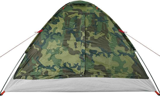 vidaXL Къмпинг сцена Igloo Зеленa за 4 човека