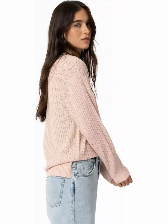 Women's Long Sleeve Sweater Dusty Pink
