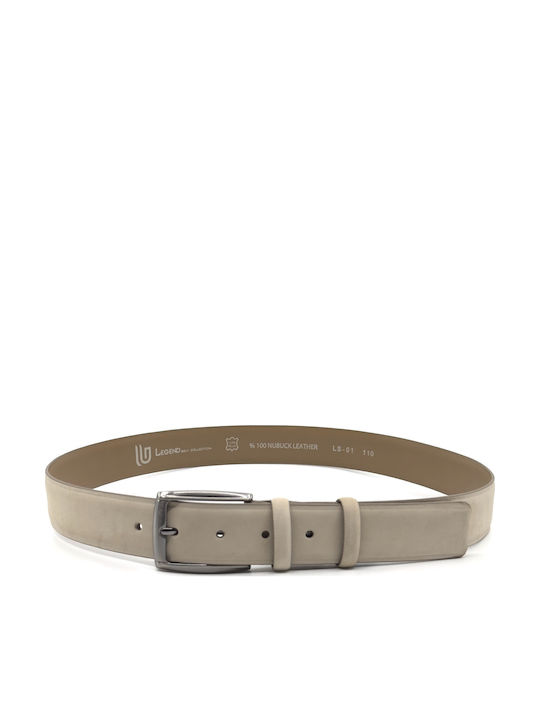Men's Belt Leather Beige