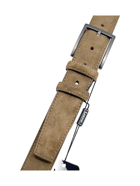 Men's Belt Leather Tabac Brown