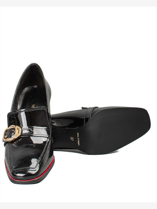 Δερμάτινα Γυναικεία Loafers σε Μαύρο Χρώμα