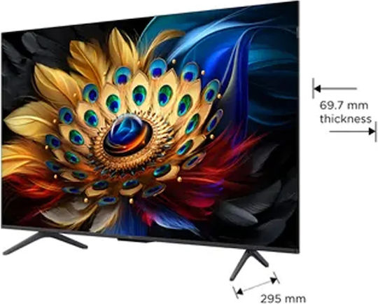 TCL Smart Τηλεόραση 50" 4K UHD QLED C655 HDR (2024) 50C655