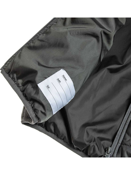 Kids' Quilted Jacket with Hood Gray