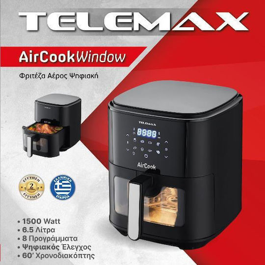 Telemax Air Fryer 6.5lt Μαύρο 31-8067