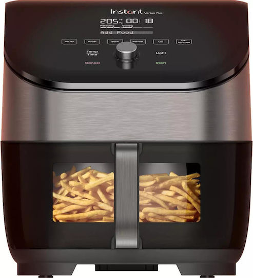 Instant Pot Vortex Plus OdourErase ClearCook Heißluftfritteuse 5.7Es Schwarz