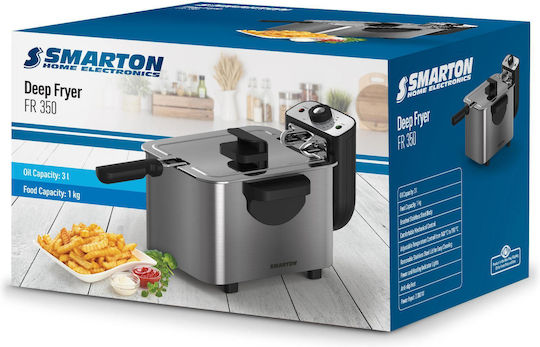 Smarton FR350 Deep Fryer 3lt Silver