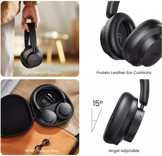 Ugreen Hitune Max 3 Безжични / Жични Over Ear Слушалки с 40 часа Работа Черни