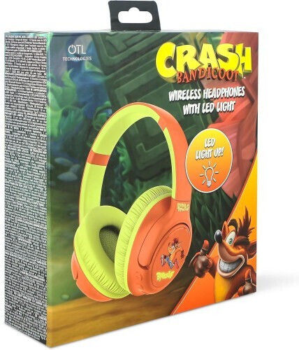 OTL Crash Bandicoot Fără fir / Cu fir Pentru copii Over Ear Căști cu 50 ore de Funcționare Multicolor