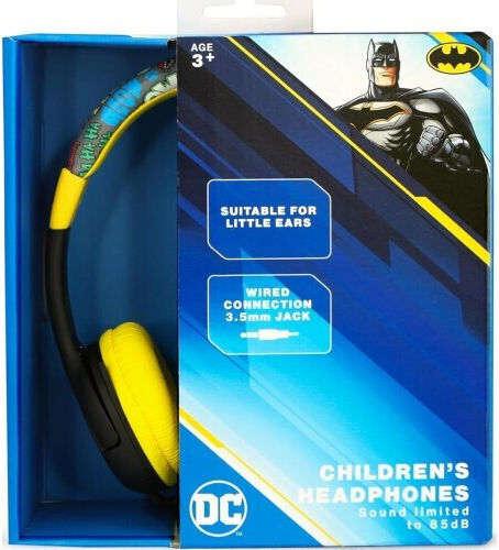 OTL Batman Ενσύρματα Παιδικά On Ear Ακουστικά Κίτρινα