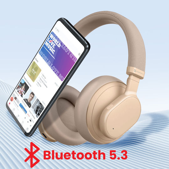 Forcell F-AUDIO Touch Beat Bluetooth Wireless On Ear Headphones with 30 hours of Operation Pink