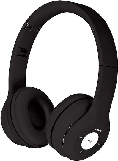 Platinet FH0915 Wireless / Wired On Ear Headphones with Radio with 8 hours of Operation Black