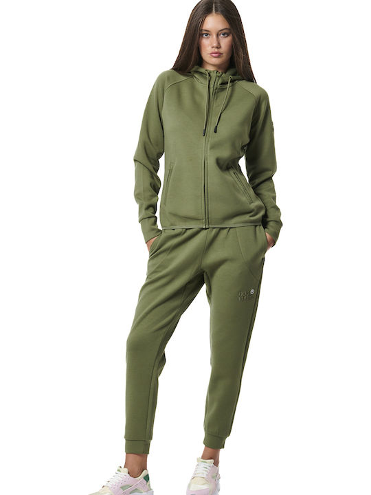 Sweatpants Jogger Fleece Khaki