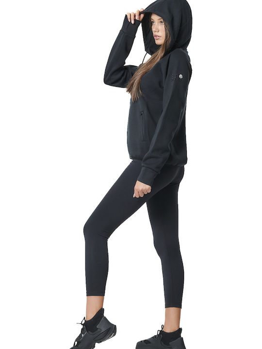 Sportstyle Tech Women's Sweatshirt Jacket Hooded Black