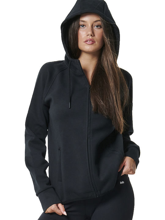 Sportstyle Tech Women's Sweatshirt Jacket Hooded Black