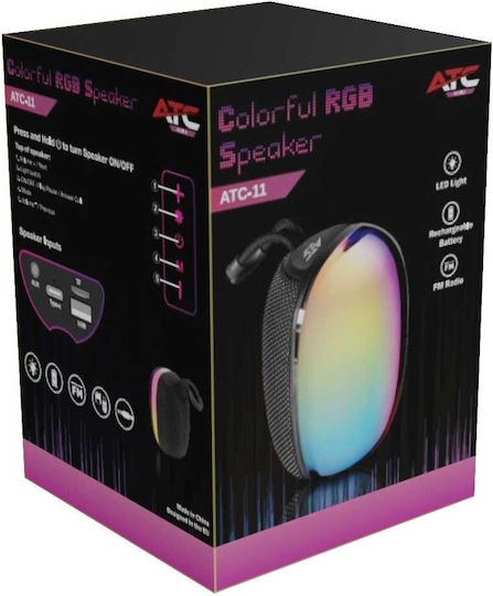 ATC ATC-11 Bluetooth Speaker 5W with Radio and Battery Life up to 4 hours Black