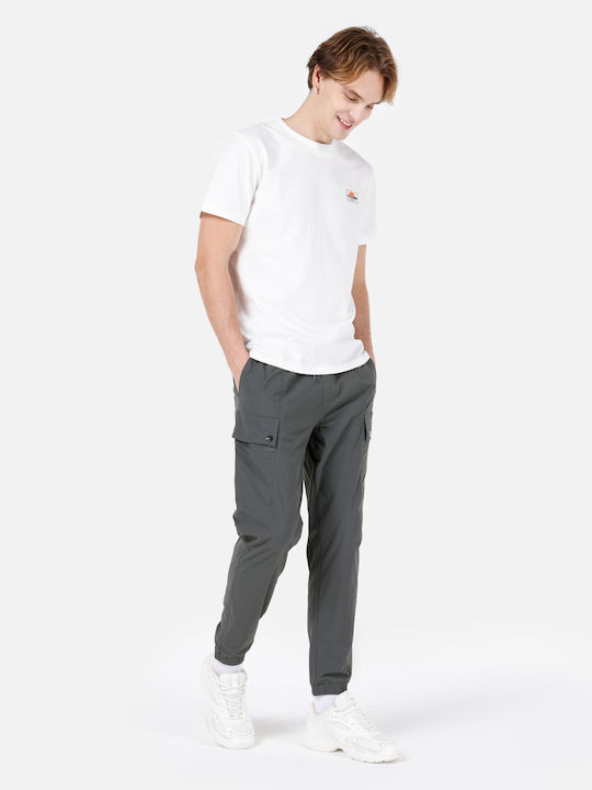 Hose in Schlanker Passform khaki