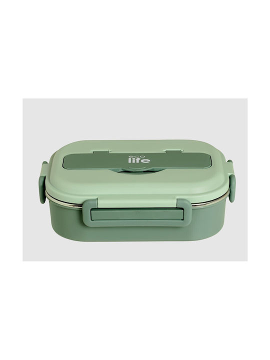 Ecolife Inox Lunch Box Cutlery Green 1000ml