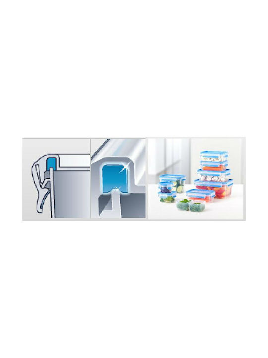Tefal Microwave Plastic Lunch Box Clip & Close Blue 1100ml