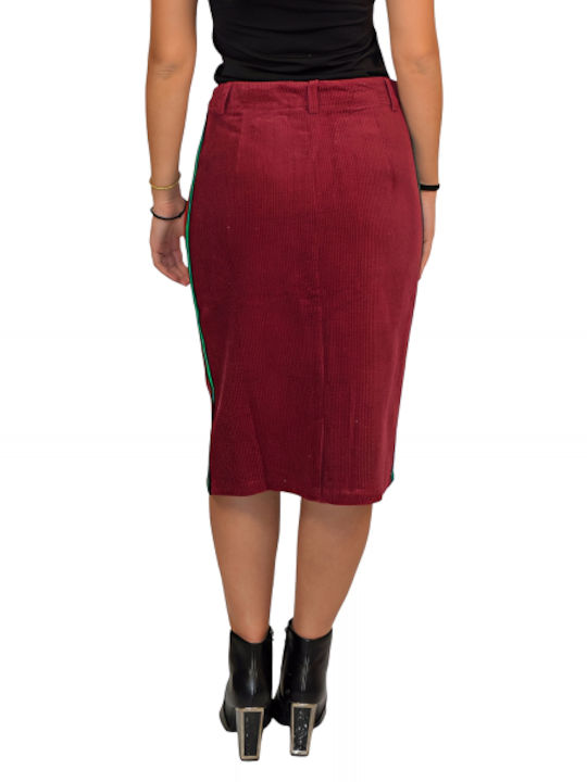 Morena Spain Midi Skirt Bordeaux