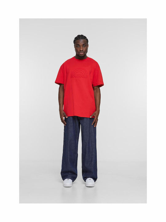 Ανδρικό Παντελόνι Τζιν με Regular Baggy Εφαρμογή Raw Indigo