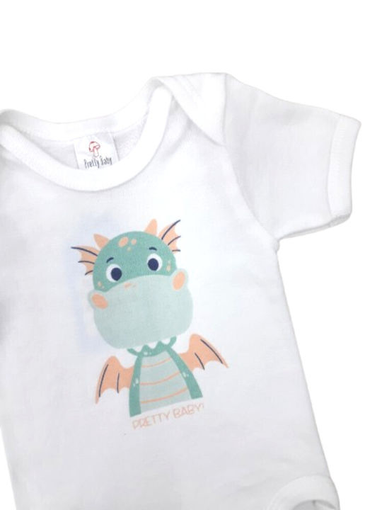 Pretty Baby Body pentru Bebeluși Mâneca scurta Dino Mare