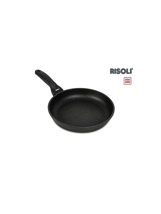 Risoli Blackplus Pan made of Cast Aluminum with Stone Coating Black 20cm