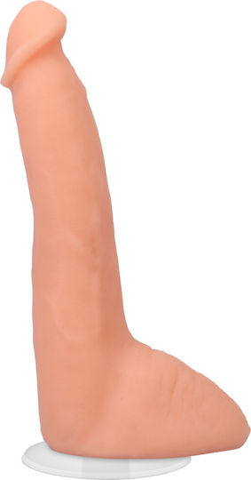 Doc Johnson Ρεαλιστικό Dildo με Όρχεις και Βεντούζα Flesh 20cm