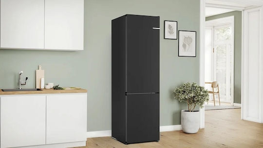 Bosch Ψυγειοκαταψύκτης 363lt Total NoFrost Υ203xΠ60xΒ66εκ. Μαύρος KGN392XCF