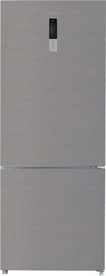 Brandt 442лт NoFrost В185.5xШ70.3xД70.3см. Inox BFC8570NX