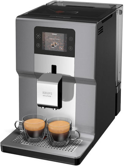 Krups Intuition Preference+ 1450W Налягане 15бар за капучино с мелачка Сребриста