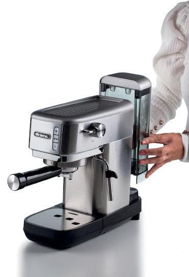 Ariete 1380/10 Μηχανή Espresso 1300W Πίεσης 15bar Ασημί 00M138010AR0
