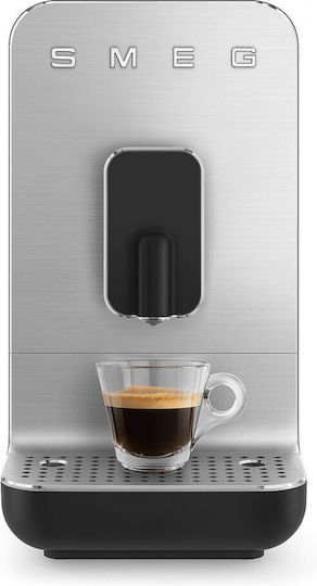 Smeg Automatic Espresso Machine 1350W Pressure 19bar with Grinder Black BCC01BLMEU