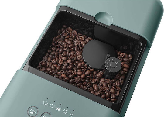 Smeg Automatische Espressomaschine 1350W Druck 19bar mit Mahlwerk Blau BCC02EGMEU